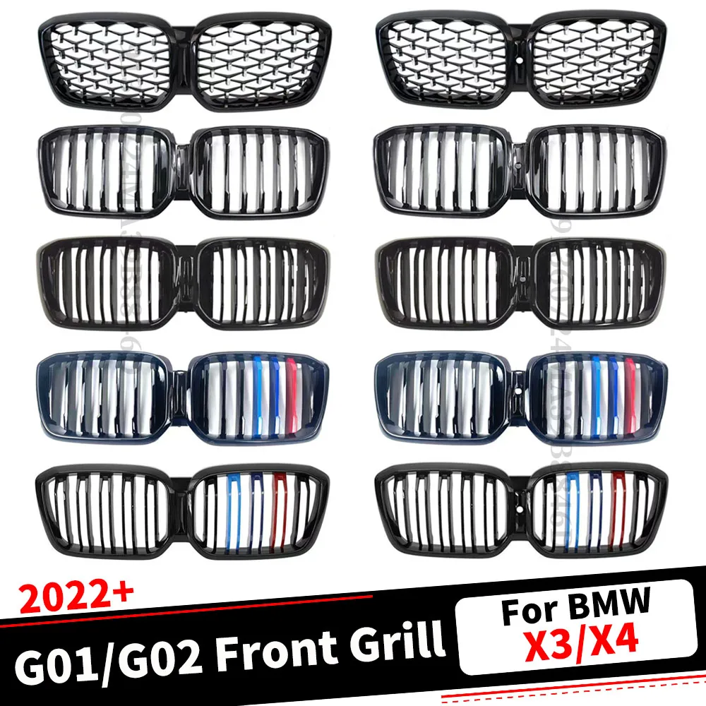

Высококачественная передняя решетка радиатора для BMW X3 X4 G01 G02 2022 2023 м