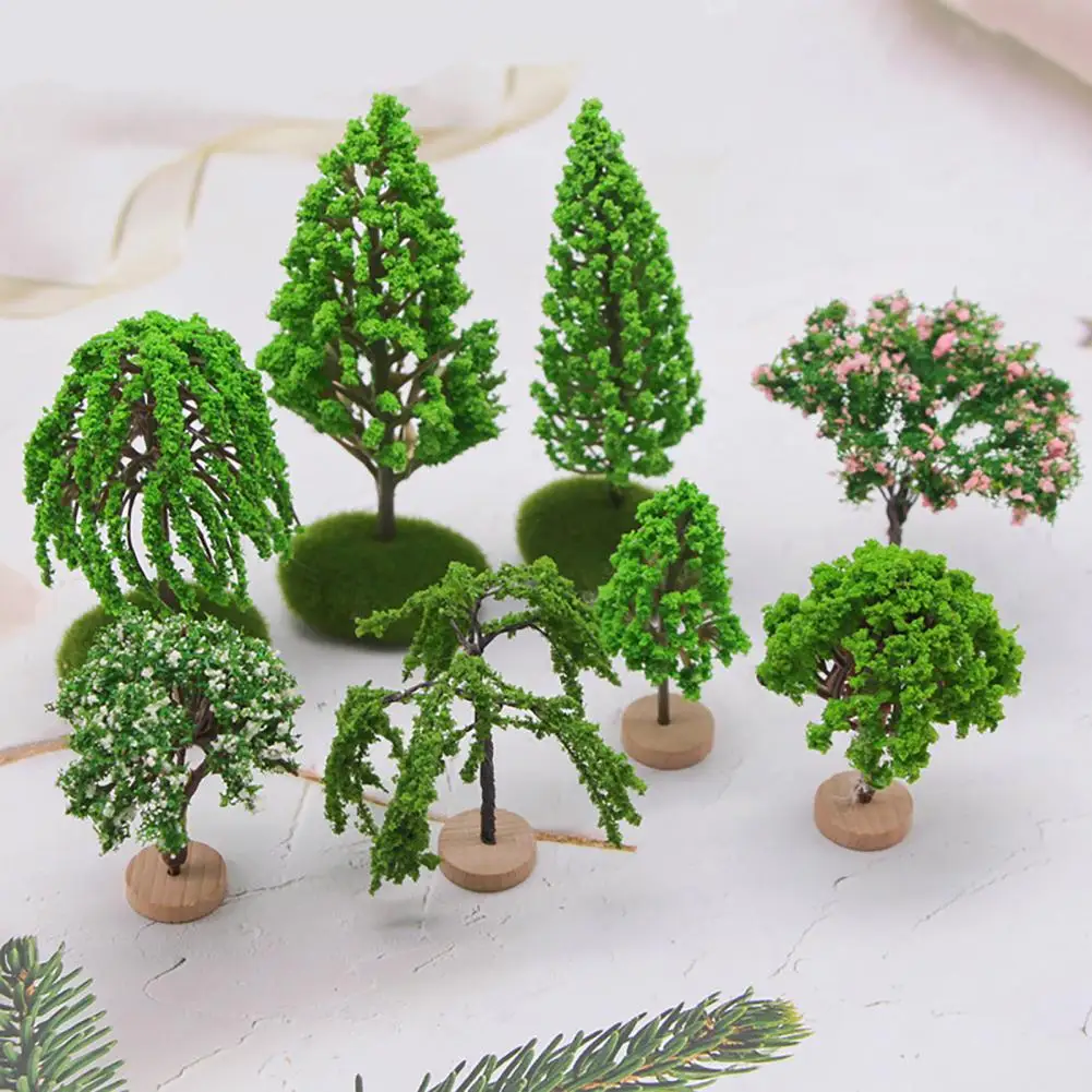 

Mini Tree Model Realistic Miniature Tree Decoration Vibrant Diy Scenery Landscape Model Widely Used Eye-catching Diy Landscape
