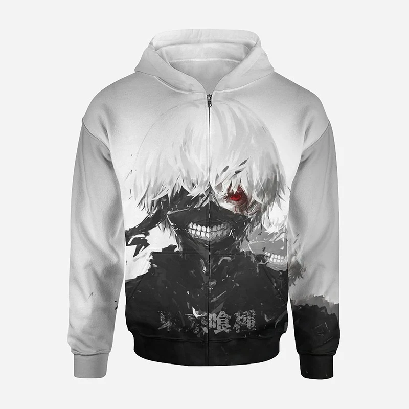 

Толстовка унисекс с капюшоном на молнии, с 3D-принтом