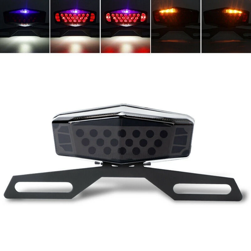 

Универсальный светодиодный указатель поворота для мотоцикла, тормозной сигнал, хвостовой кронштейн, подставка для номерного знака