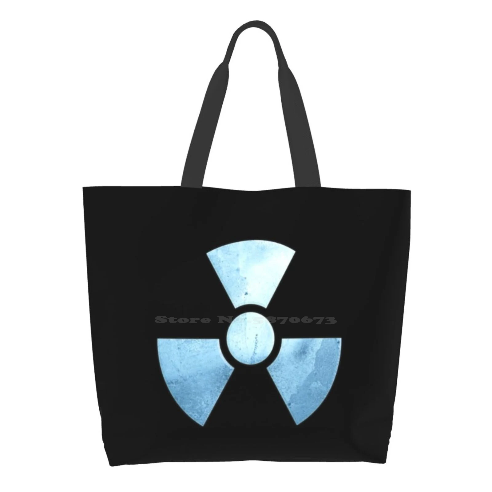 

Radiation Warning Symbol Designer Handbags Shopping Tote Trefoil Radiation Warning Symbol Radiation Radioactive Atom Active