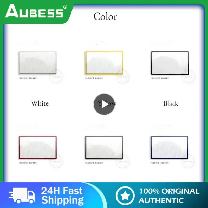 

Black Viscose One Lens Front Cover Automatic Adsorption Screen Front Cover Repair Replacement Screen Blank Game And Accessories