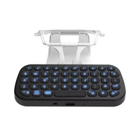 2022 black wireless keyboard for ps5 controller bluetooth compatible type c interface gaming keyboard for game live chat