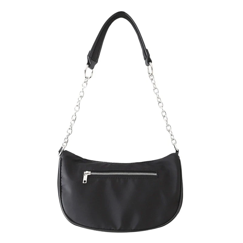 

Простая черная сумка для подмышек, сумка через плечо с молнией, сумка-мессенджер для ежедневного использования, походов, покупок, работы, св...