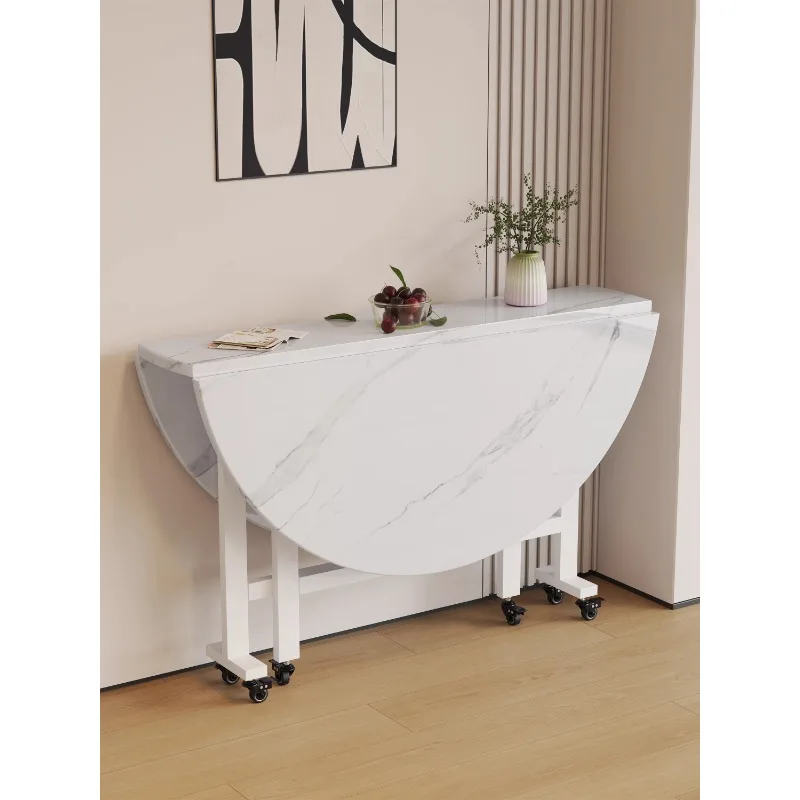 Складной стол обеденный для дома маленькая квартира круглый еды простая комната