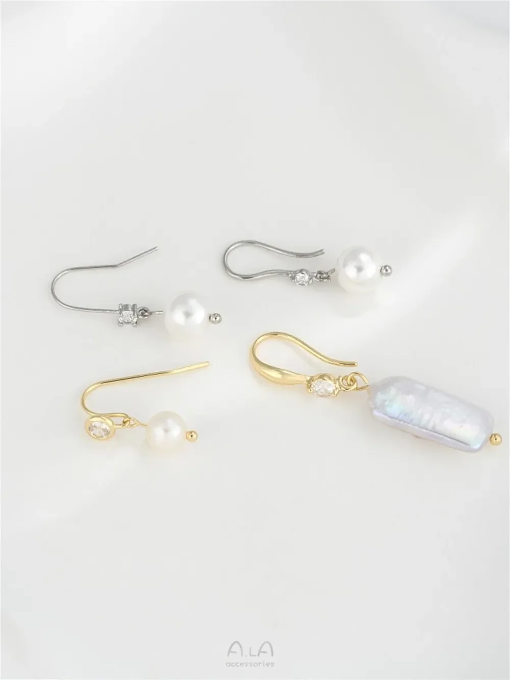 14-каратное золото инкрустированный цирконом ушные крючки аксессуары сделай сам