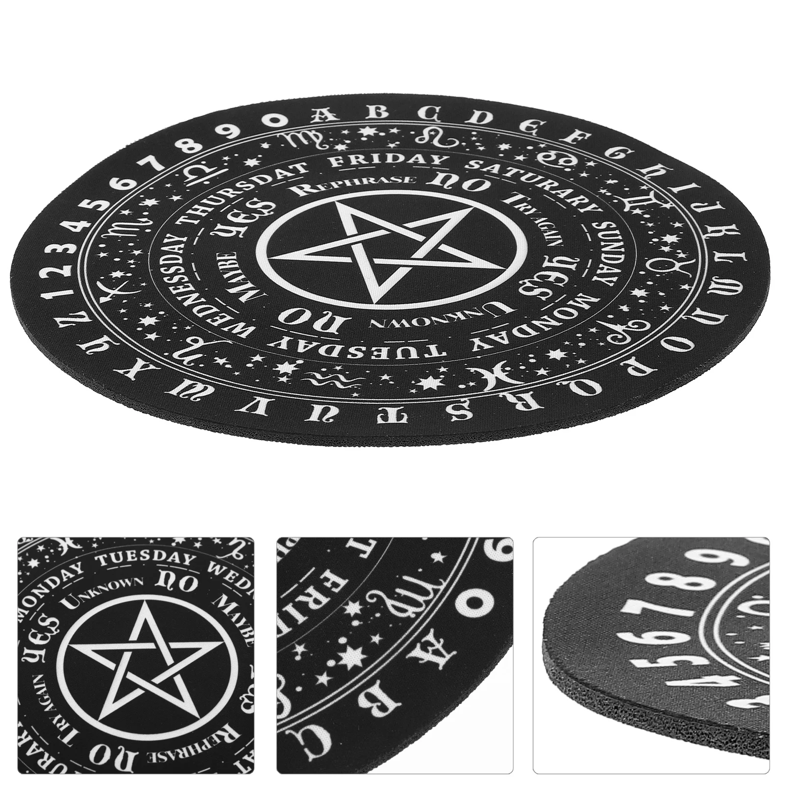 

Divination Mat Lightweight Round Shape Pendulum Board Multi-functional Mouse Pad