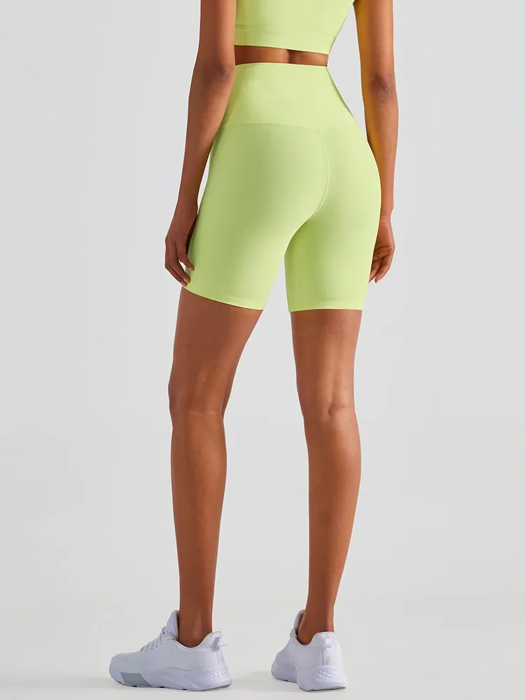 Fashion Women Sports Shorts Rib Cycling Jogging Fitness High Waist Gym Shorts Leggings Push Up Yoga Clothing Gym Running Shorts