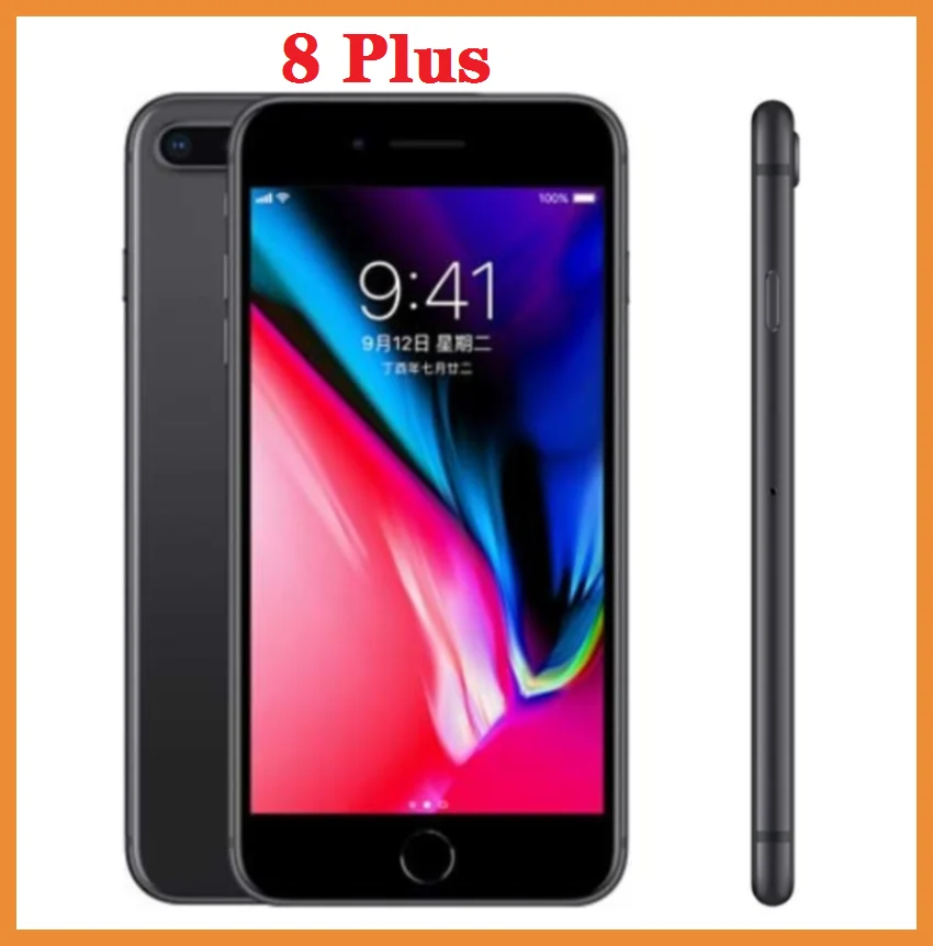 Unlocked Apple Iphone 8plus 3GB RAM 64G/256G ROM 12.0 MP Fingerprint iOS 11 4G LTE smartphone 1080P 5.5 inch iphone8plus