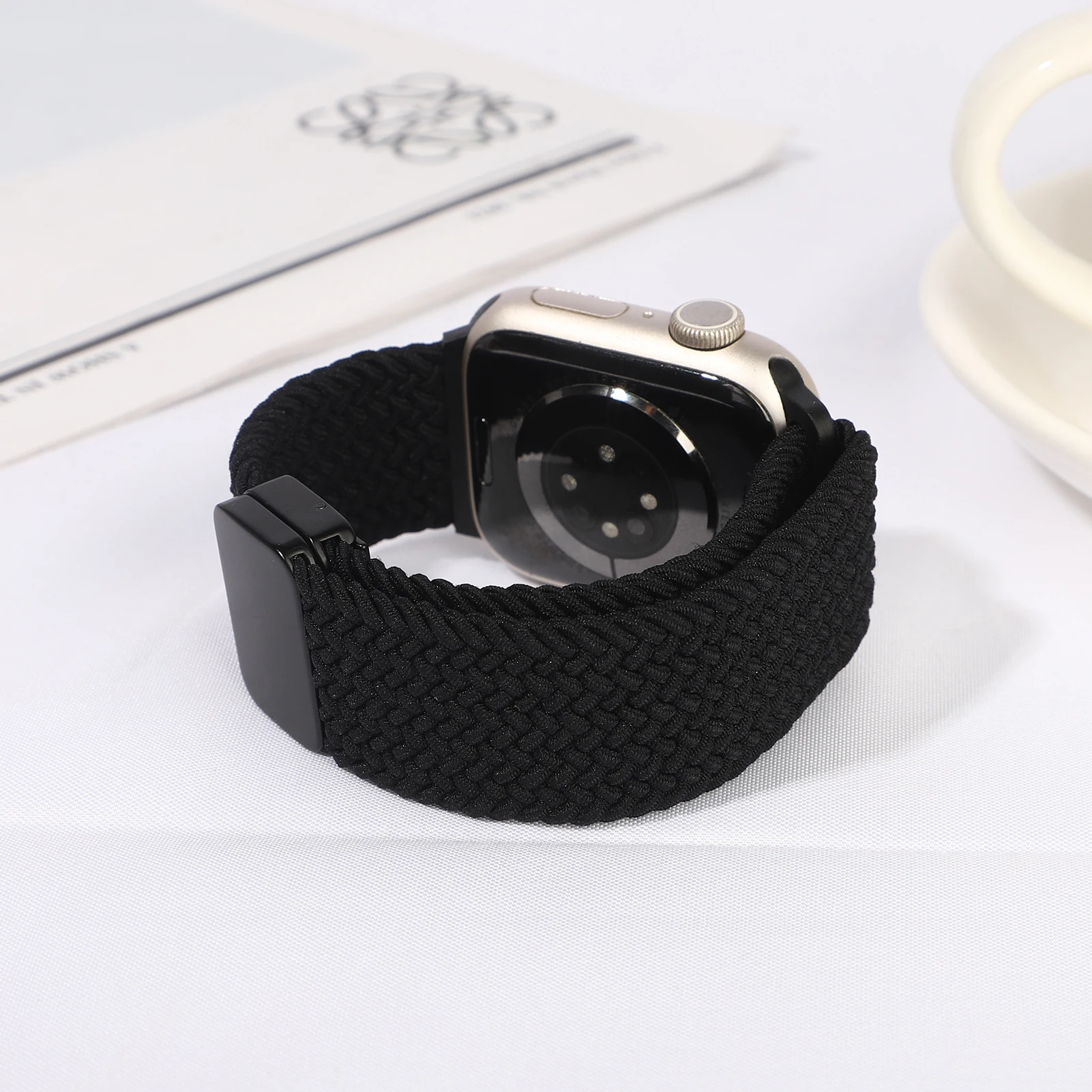 Фото Ремешки для Apple Watch Band 46 мм 45 мм 44 мм 42 мм 49 мм 41 40 мм Магнитный плетеный браслет Correa Series 11 10 9 8 7 6 5 SE Ultra3 №4