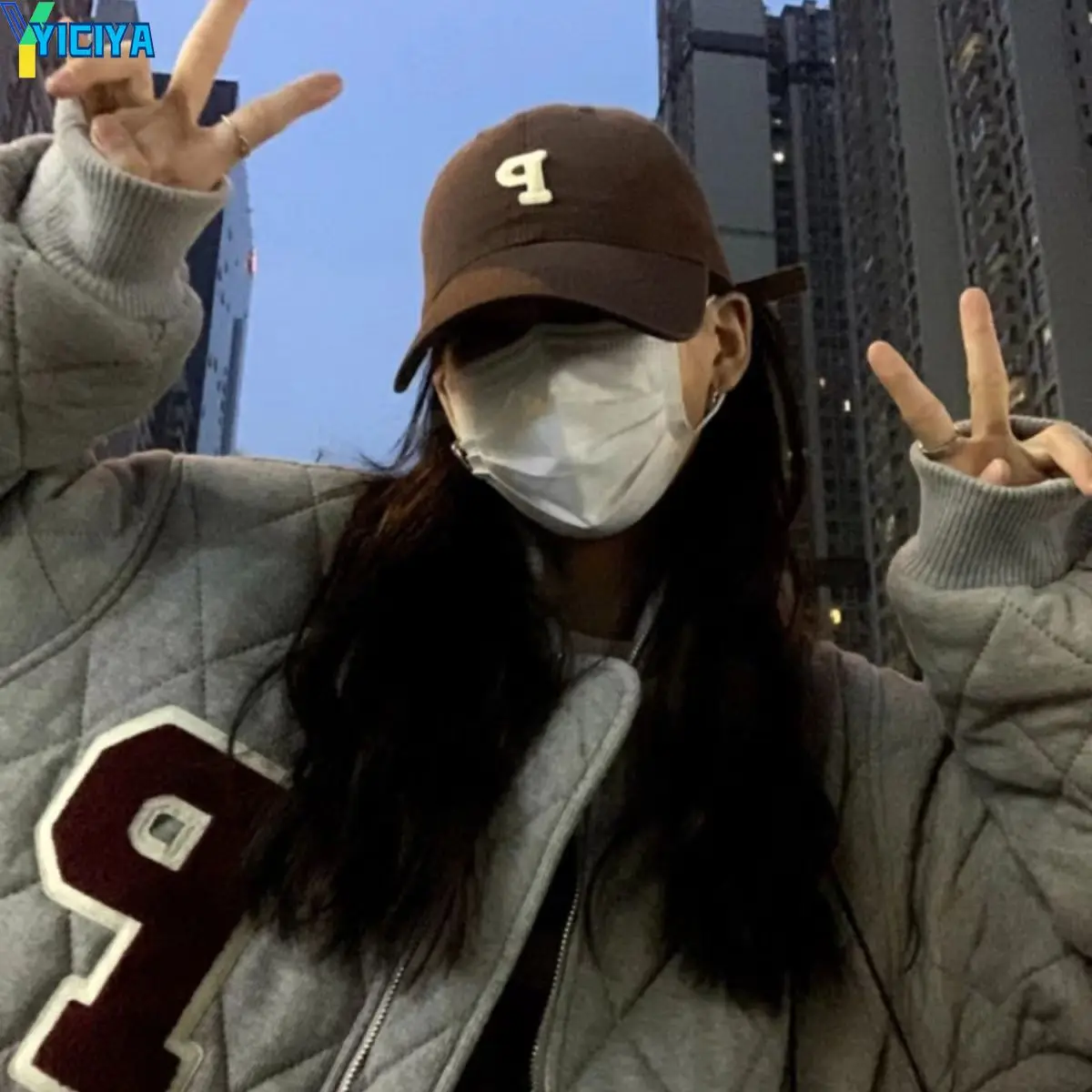YICIYA Winter Parkas 2023 Woman New Fashion Letter Baseball Uniform Clothes Women Couple Retro Street Harajuku Loose Y2K Jackets