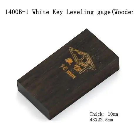 

Piano Tuning Repair Tool, White Key Leveler (Wooden) Feel Adjustment Key Depth Measurement Block