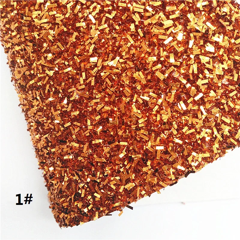 Оранжевые блестящие кожаные листы полосы змея кавира рельефные из синтетической