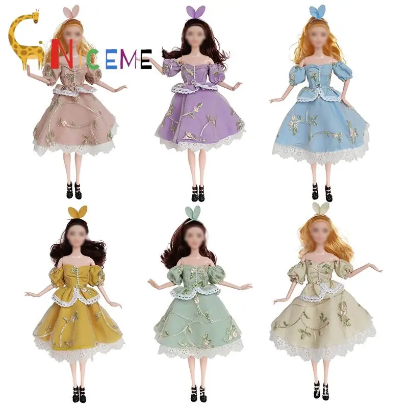 

1 шт. 30 см платье для куклы платье в пасторальном стиле платье для куклы цветочное сказочное платье подарок для куклы