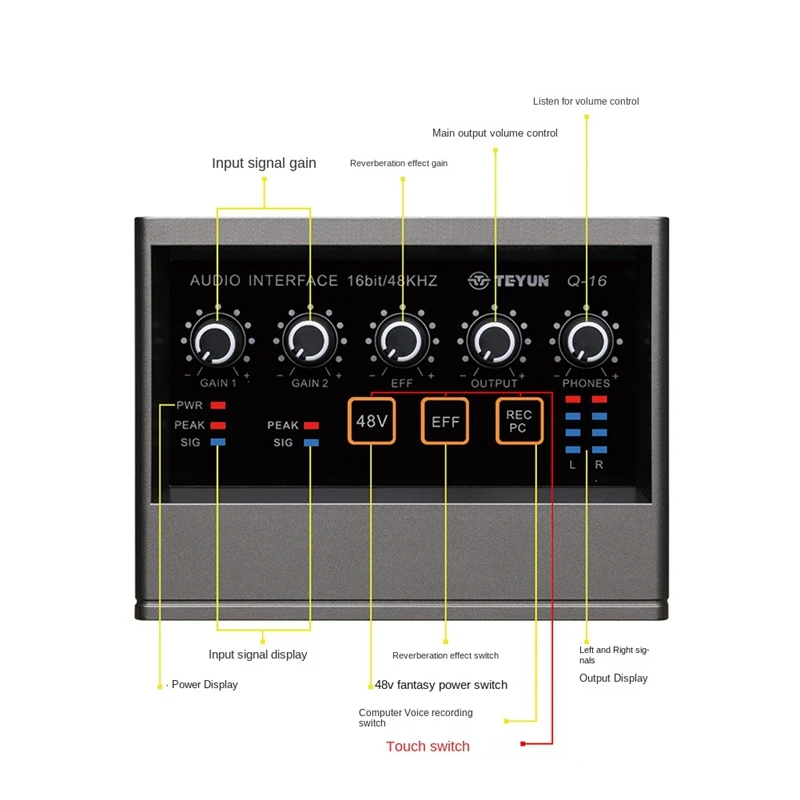 Звуковая карта с микрофоном и функцией записи звука