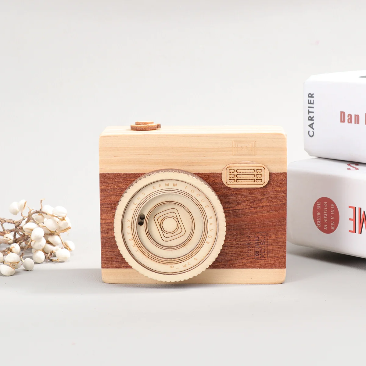 

Boxwooden Camera Musical Decorative Gift Table Vintage Girls Ornament Toy Collection Custom Decoration Personalizedkids Decor