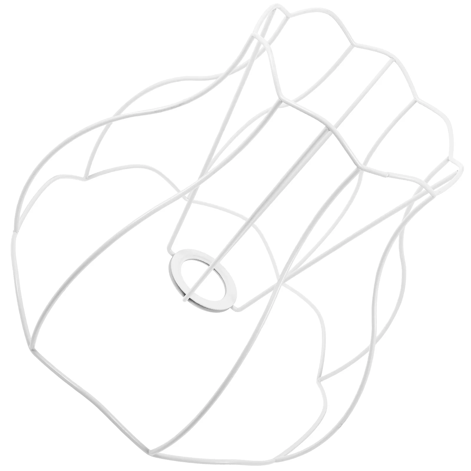 

Light Bulb Cage Guard Metal Lamp Shade Frame DIY Table Lampshade Rack Iron Frames