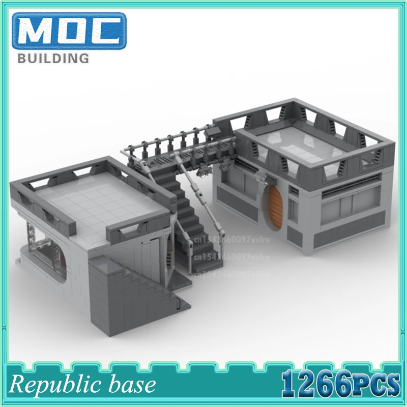 

Movie Space Scenes Series Republic base Building Block SW Street View Technology Bricks Creative Model Kid Toys Gifts