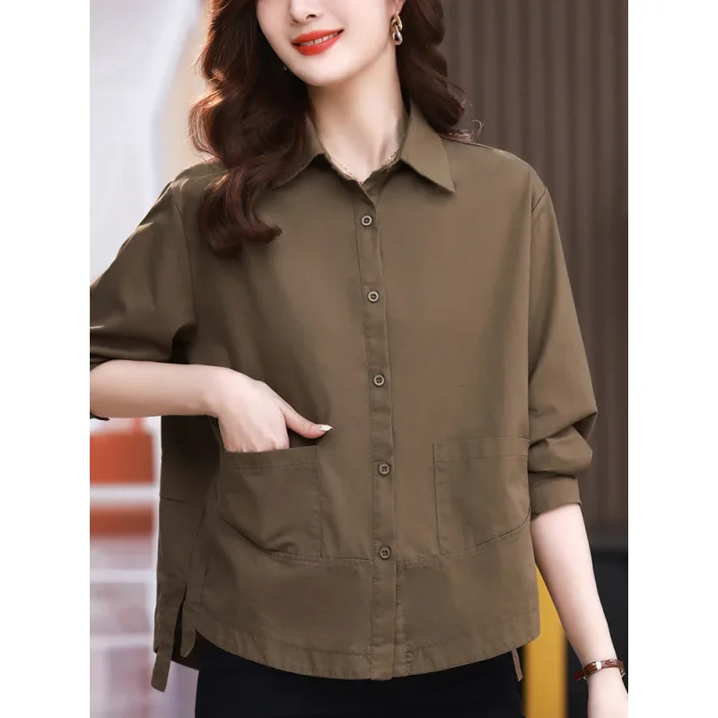 Повседневная куртка для людей среднего возраста свободный крой стиль Ханчжоу 24