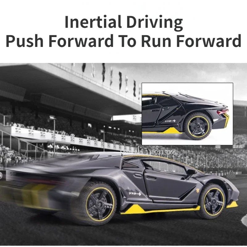 1:32 Lambo Lp770-4 Модель Суперспортивного Автомобиля Из Сплава Литая Под Давлением