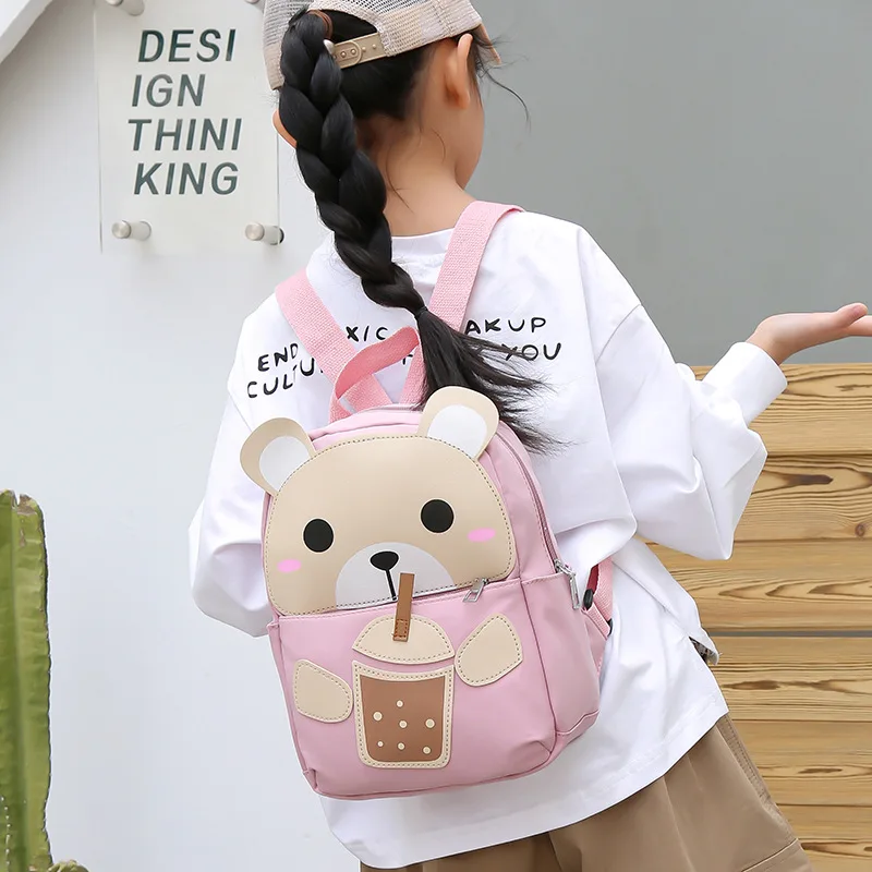 Cartoon Fashion Bear Children's Book Bag Kindergarten Children Backpack Tide Boy Girl Travel Backpack Oxford Book Bags