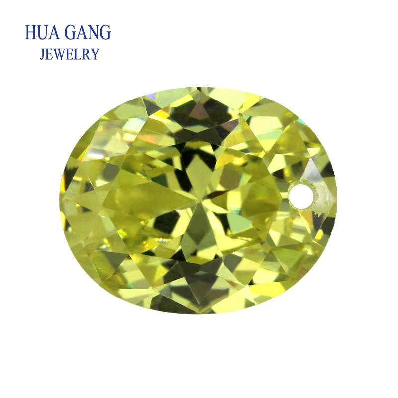 

One Hole Olive Oval Shape Cubic Zirconia Brilliant Cut Loose CZ Stone Synthetic Gems Beads For Jewelry Size3X5-12X16mm