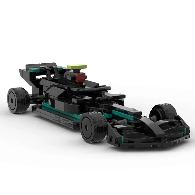 MOC- 139850 Формула F1 Автомобиль Суперкар W14 Строительные блоки Обучающий город