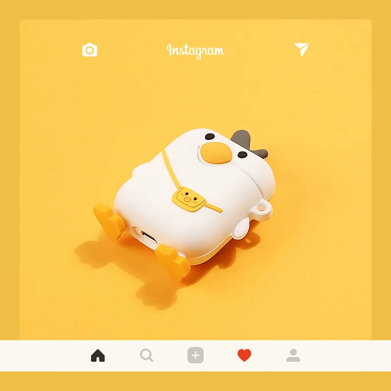 

Чехол для Airpods Pro силиконовый мультяшный чехол утка для беспроводных Airpods чехол симпатичные наушники чехол для наушников для Apple Airpods Pro