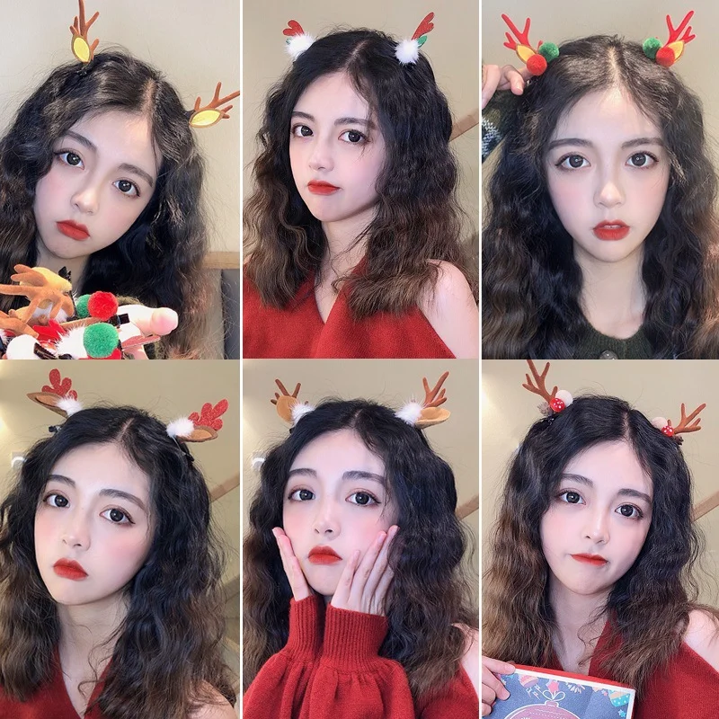 

Hair Accessories Girls Cartoon Hairpin Christmas Tree Hide Clip Hairpin Headdress Clip Christmas Gift Hairstyle Decoration