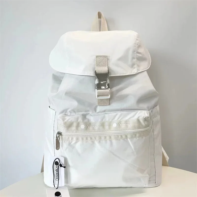 Lesportsacs Girl однотонный дорожный рюкзак большой вместимости легкий студенческий 1343