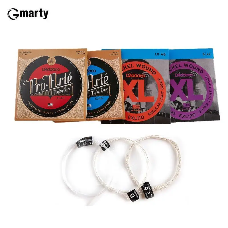 

2 упаковки/комплект, струны для электрической гитары