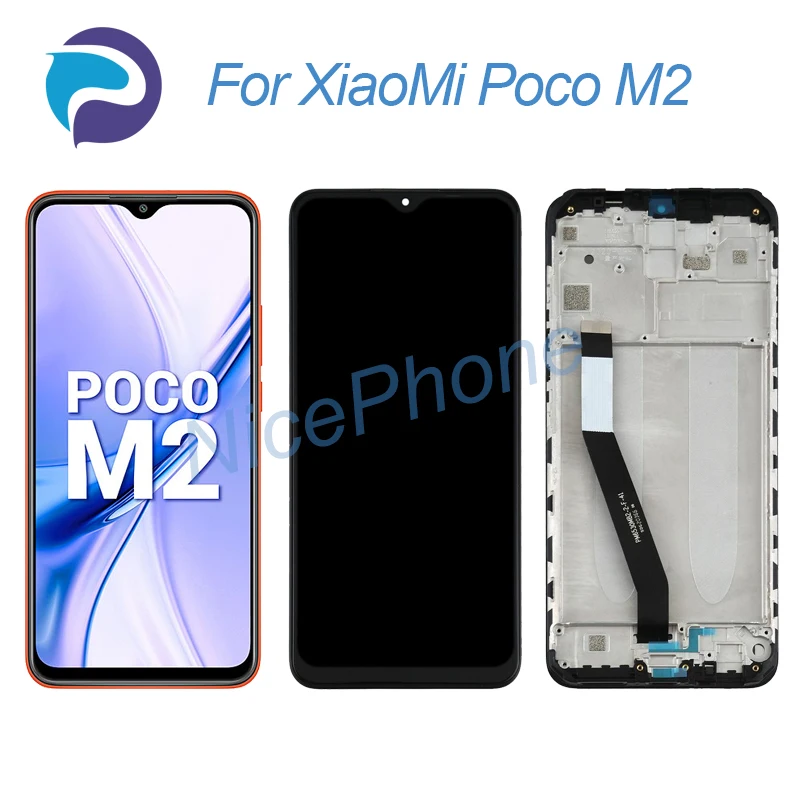 ЖК-экран для XiaoMi Poco M2 + дигитайзер сенсорного экрана 2340*1080 MZB9919IN, M2004J19PI Poco M2 ЖК-экран