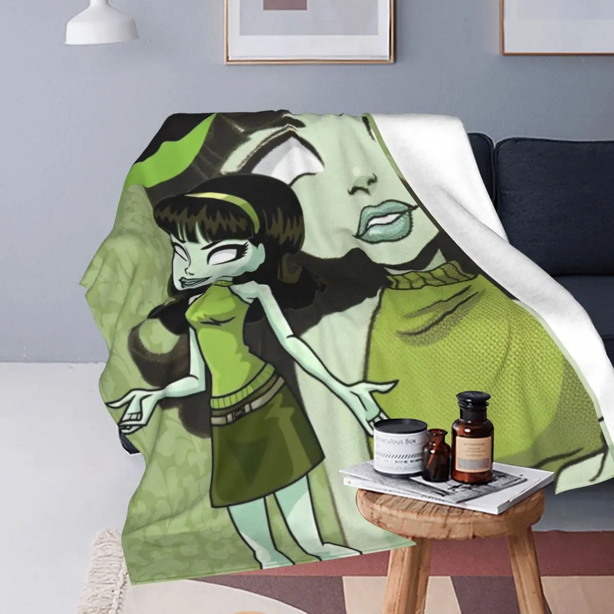 Одеяло Monster High школьный тематический плюшевый потрясающий дышащий плед для