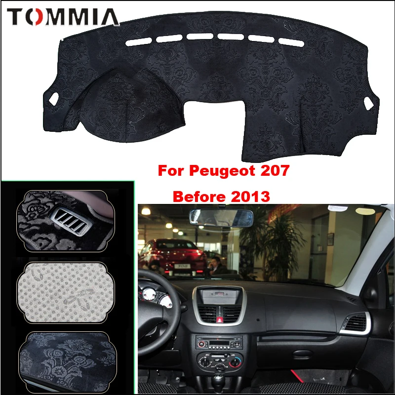 

Car Dashboard Dash Mat Anti-sun Pad Cover For Peugeot 207 Anti-Slip Dashboard Pad Insulation Mat