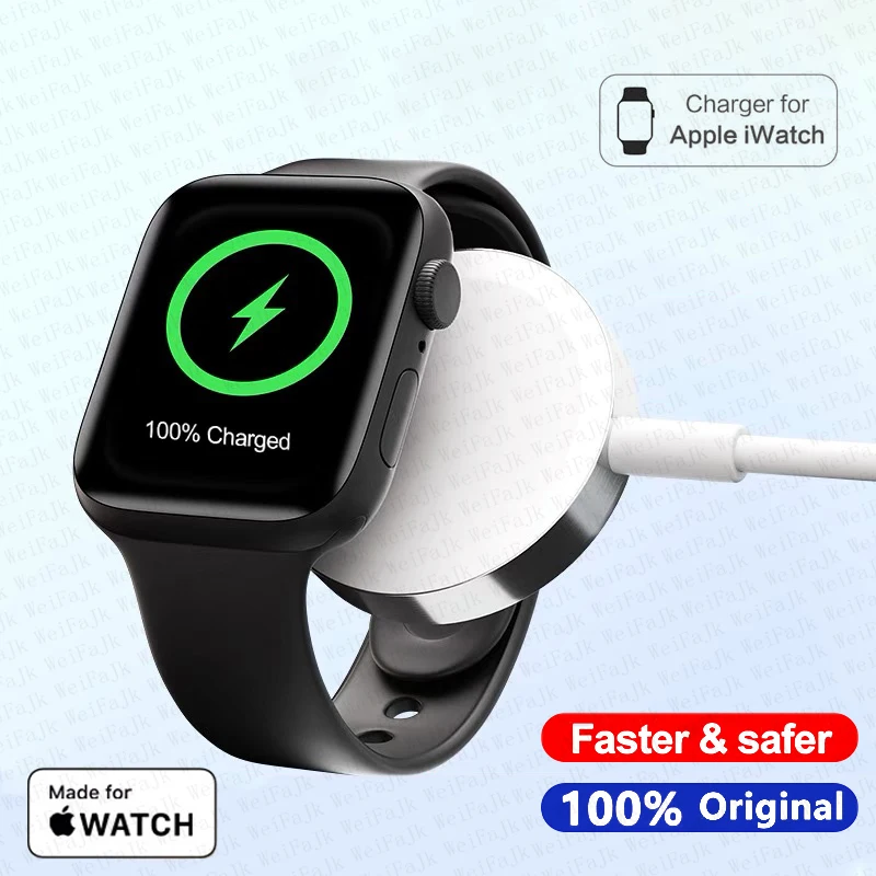 

For Apple Original Watch Portable Magnetic Fast Charger For Apple Watch Series 8 7 6 5 4 3 SE Wireless Quick Charging Cord Dock
