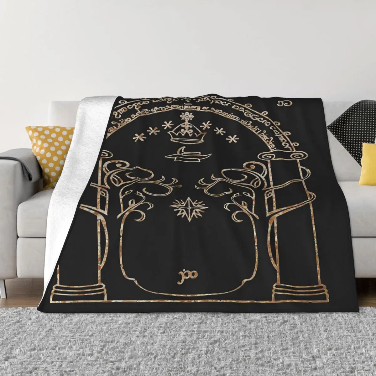 Одеяло Gates Of Moria покрывало на кровать одеяло в стиле аниме для гостиной