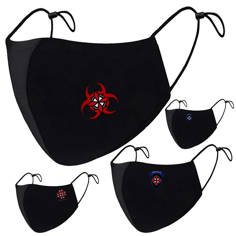 

Four Seasons Men and Women Plus Size Fashion Cotton Masks Face mask Umbrella Corporation Printing Filter series Anti-dust masks