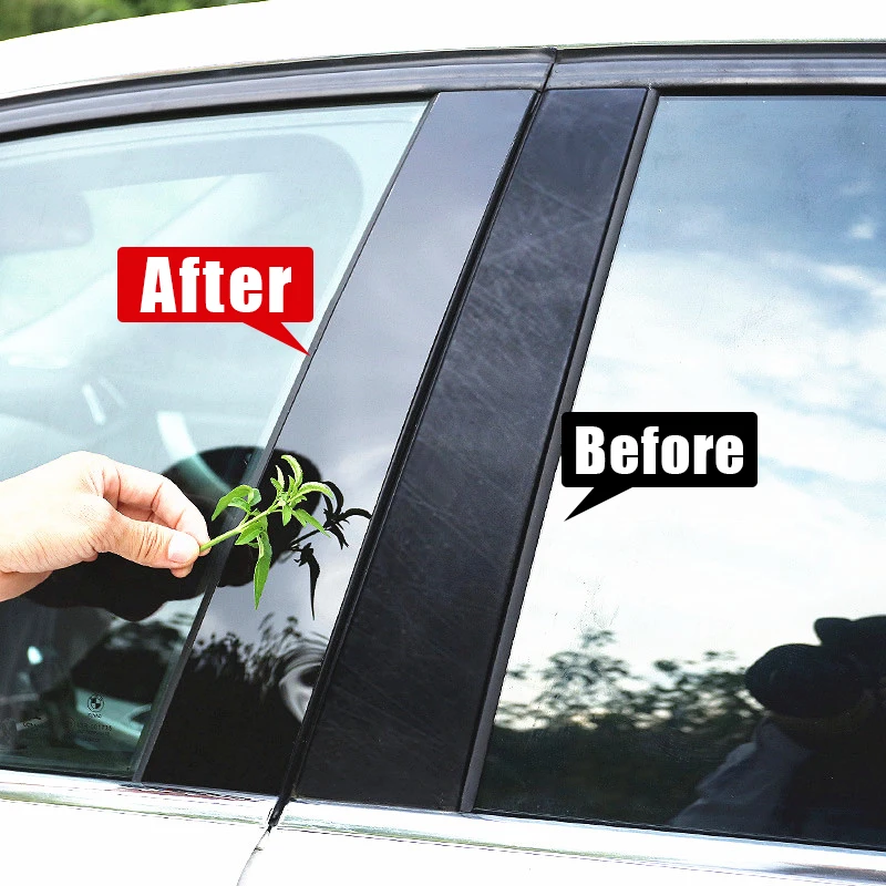 10 шт. накладки на автомобильные окна BC колонку наклейки аксессуары для Toyota RAV4 XA50