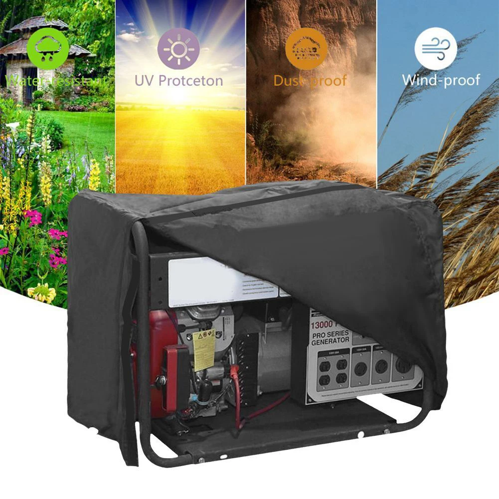 Cover 600d Heavy Duty Thicken Waterproof Generator Cover Lar