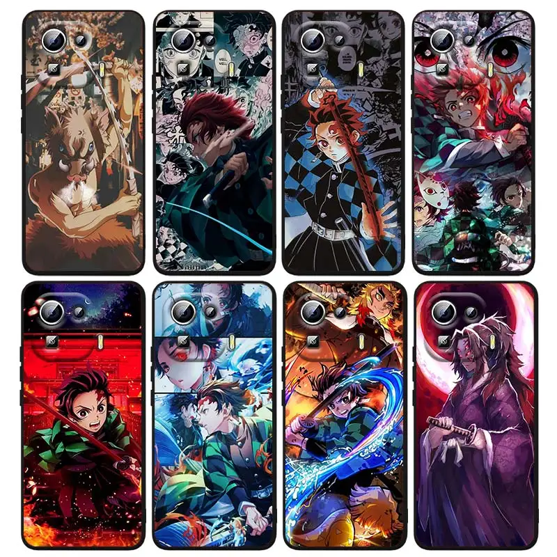 

Comics Demon Slayer Anime Phone Case For Xiaomi Mi 13 12T 12S 12X 12 11 11T 11i 10T 10 Pro Lite Ultra 5G Cover Black Funda
