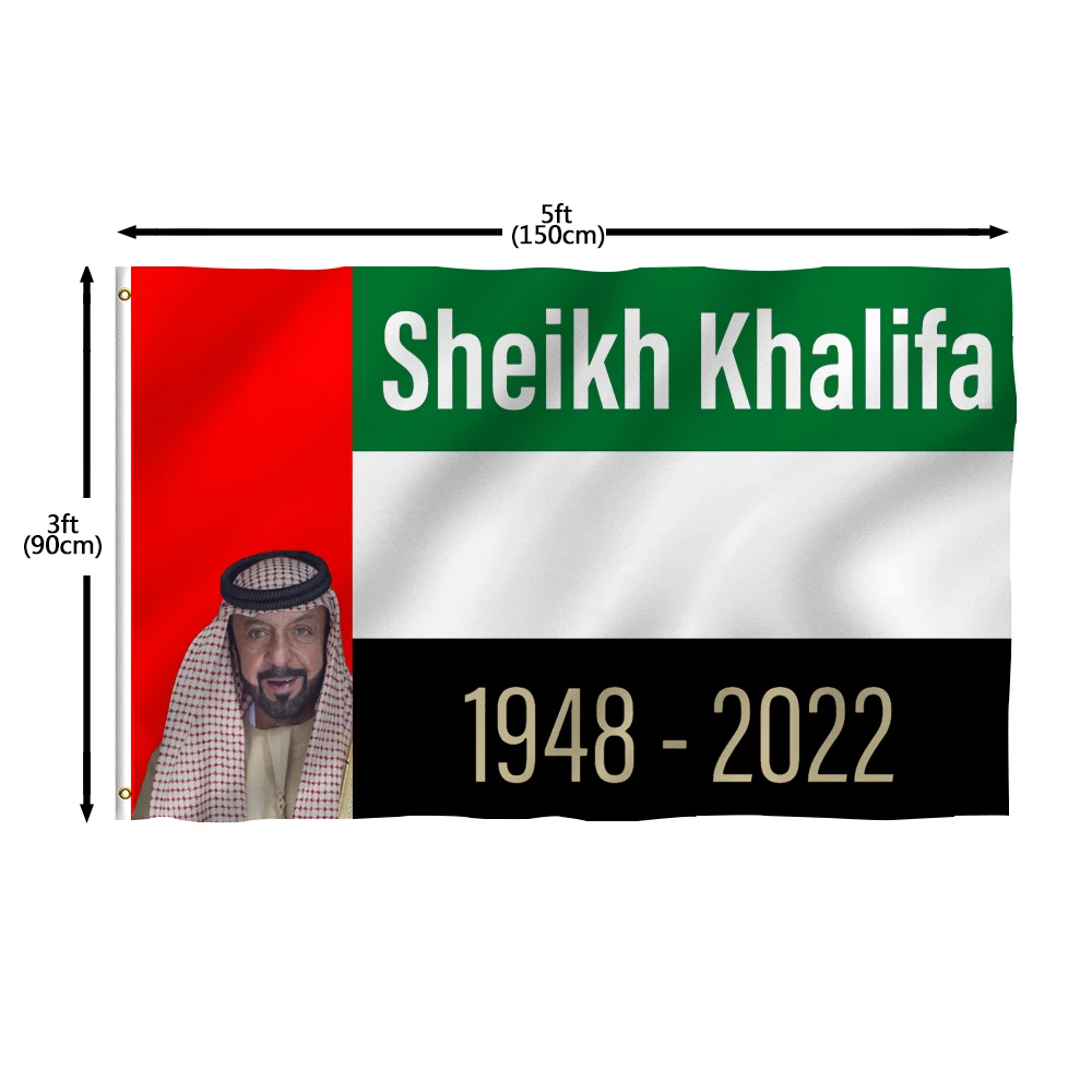 Лидер продаж флаг шейха Халифа из 100% полиэстера ОАЭ Объединенные Арабские