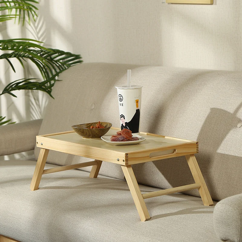 

Table For Laptop Solid Wood Folding Desk Simple Home Writing Desk Student Simple Bedroom Reading Desk Bed