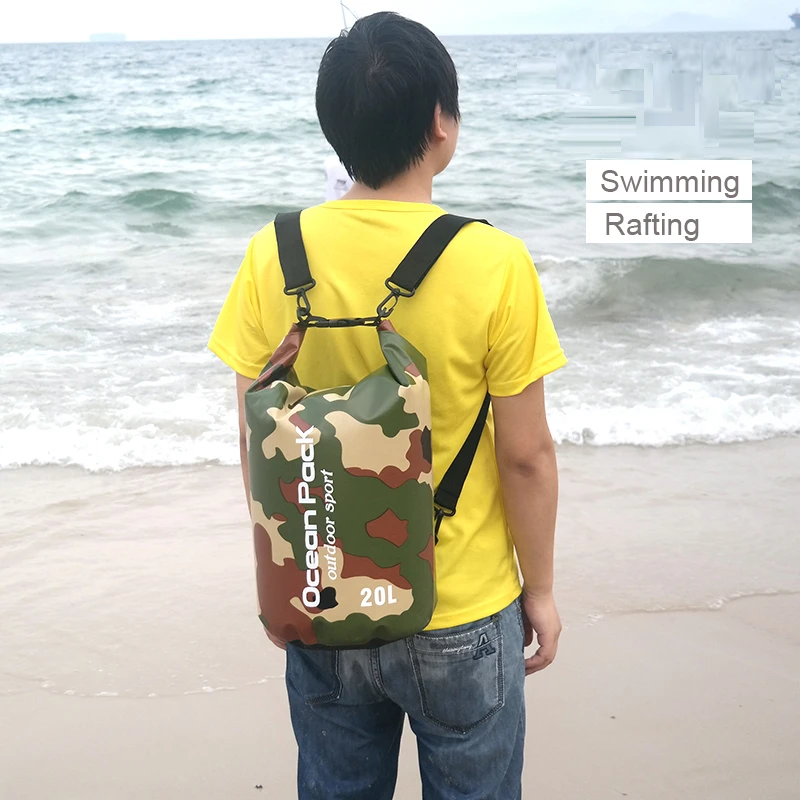 Outdoor Dry Bag Waterproof PVC Foldable Phone Pounch Boating Kayaking Camping Backpack Light Weight Swimming Storage bag