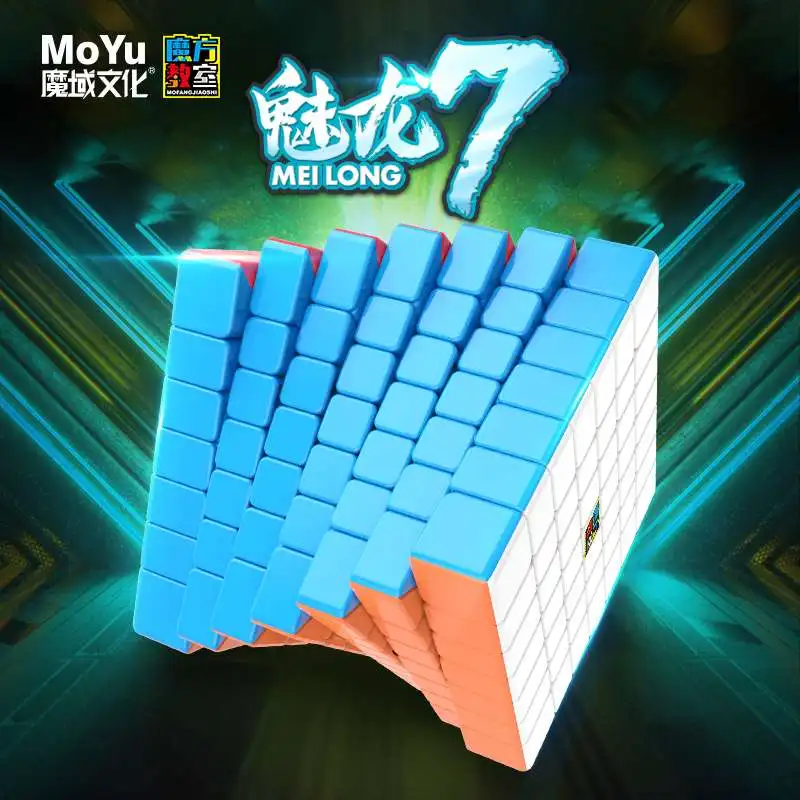 

Moyu MFJS Meilong 7 7X7 Magic Speed Cube Stickerless Professional Fidget Toys MEILONG 7 Stress Reliever Toys