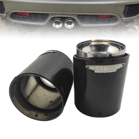 car exhaust pipe is suitable for small mini 7 6cm silver carbon fiber stainless steel muffler tail throat decoration tail pipe