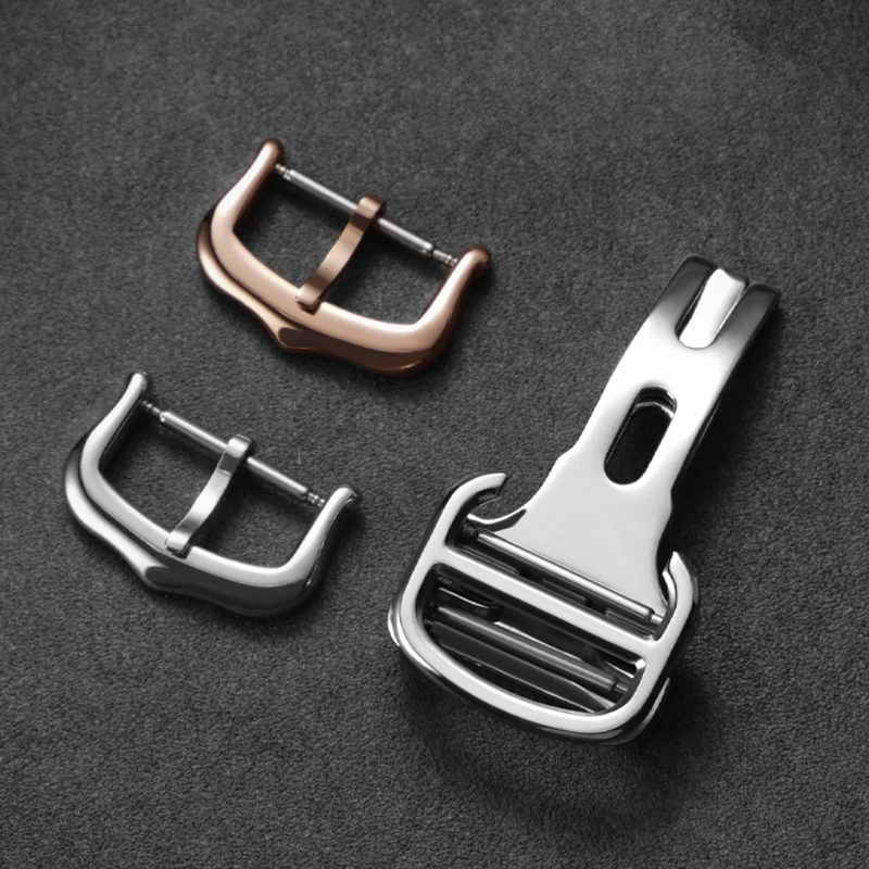 Фото Пряжка для часов из нержавеющей стали для Cartier, сменный ремешок для часов, складная застежка, пряжка Matel, серебро, золото, 12 мм, 14 мм, 16 мм, 18 мм №2