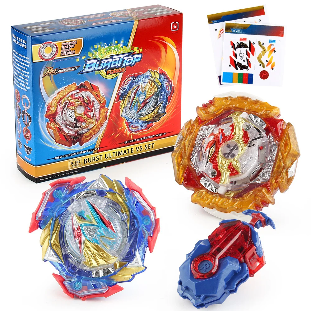 

Exploded Gyro Top Spinner Toy B-205 Alloy Gyro Set Emitter Beyblades Toys Sale Burst Burst Ultimate VS Set With Launcher Box