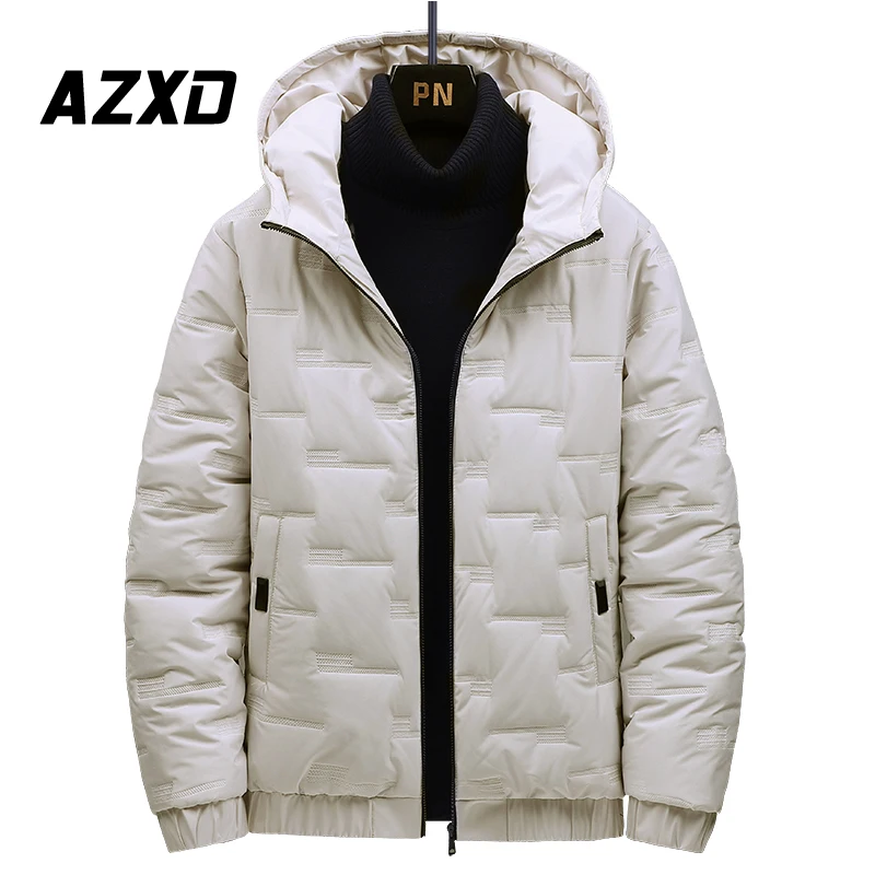 Men's 2022 New Autumn Winter Thicken Warm Parkas Coats Men Fashion Loose Solid Color Versatile Casual Outdoor Parkas Jacket Men