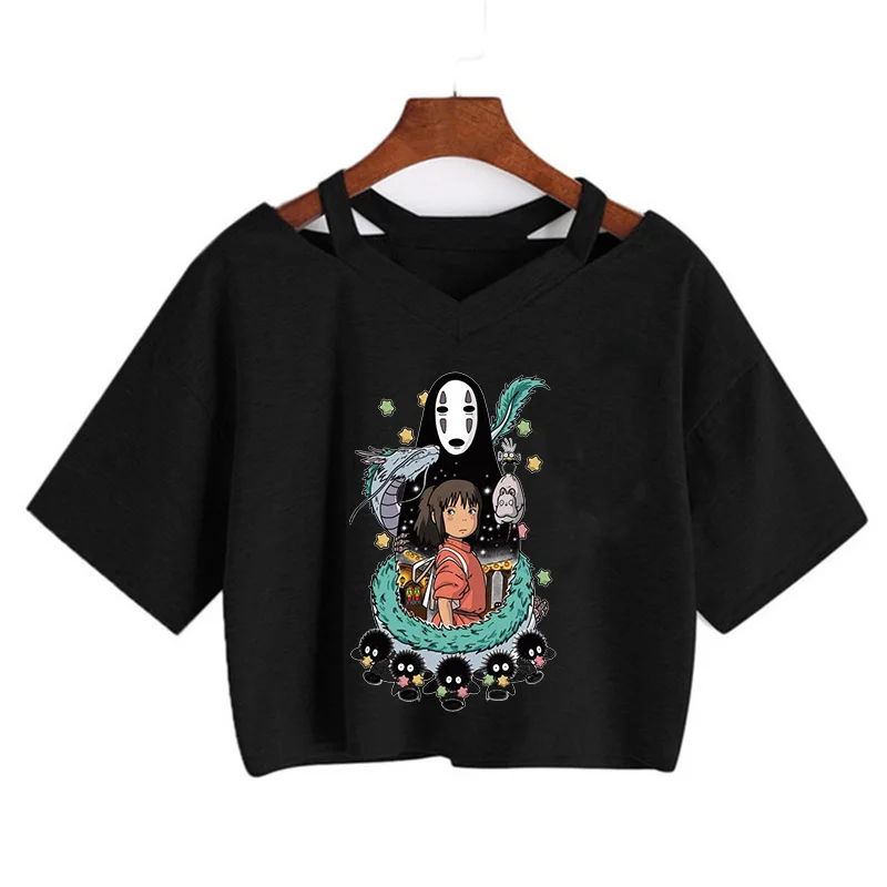 

Totoro Studio Ghibli Harajuku Kawaii T Shirt Women Ullzang Miyazaki Hayao Tshirt Funny Cartoon T-shirt Cute Anime Top Tee Female