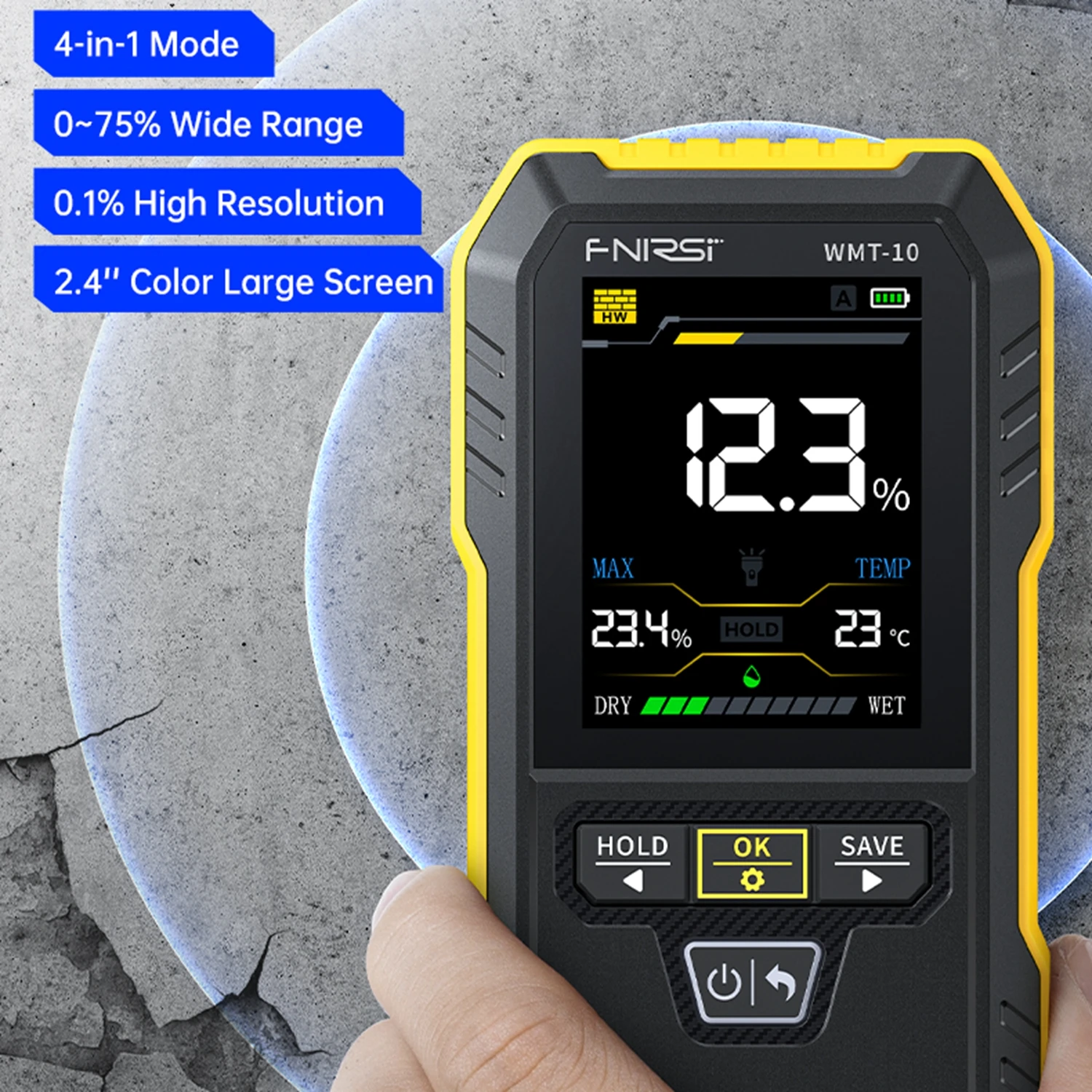 

FNIRSI WMT-10 Измеритель влажности древесины